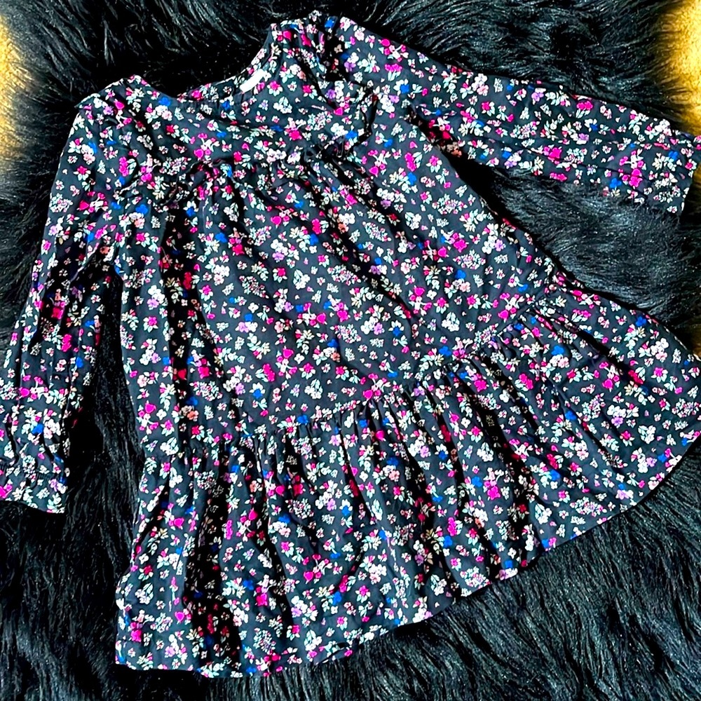 Black floral dress